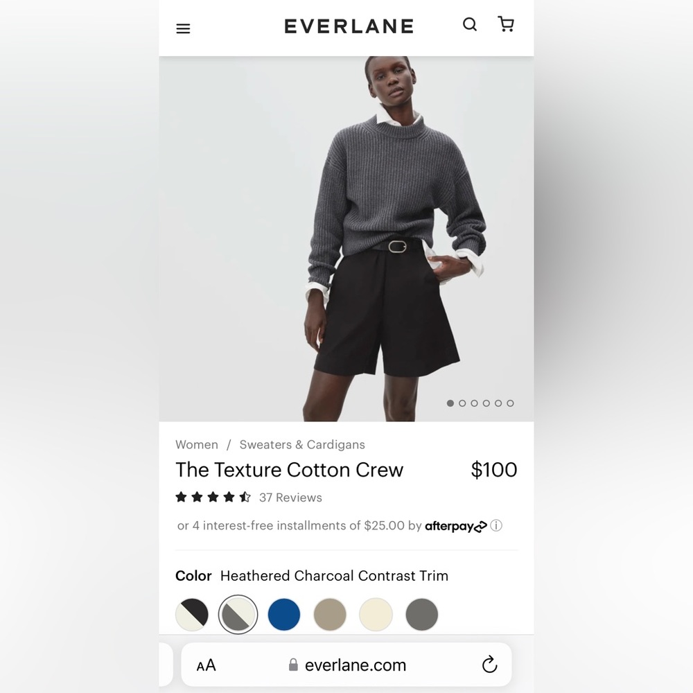 Everlane Texture Cotton Crew